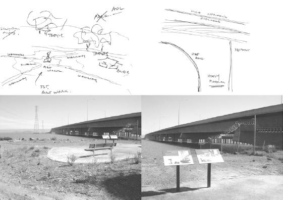 Fig. 3 : jardin, petit espace, Work of Art et “un haut surplomb au-dessus de la tête” (“High Overhang Overhead”)